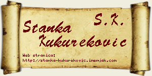 Stanka Kukureković vizit kartica